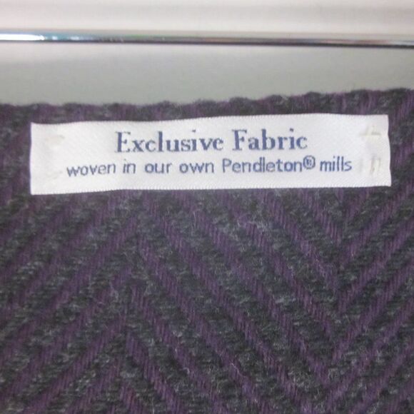 NEW! Vintage Unworn Wool Pendleton Skirt Womens Size 10P Gray & Purple 32" Waist - Picture 4 of 15